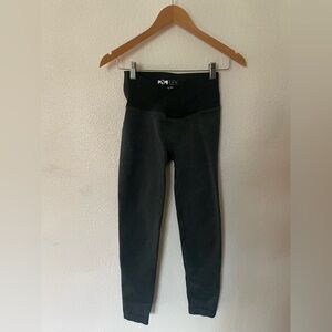 POPFLEX Dark Green Crisscross Hourglass Legging Size Small